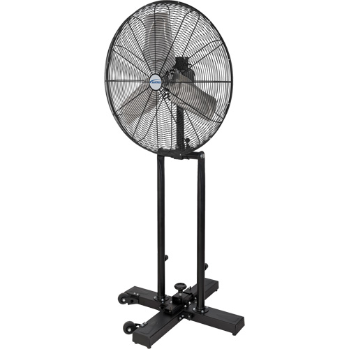 Foldable Pedestal Fan, Industrial, 3 Speed, 24" Diameter Helyx Safety & Industrial Supplies