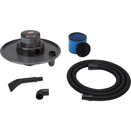 Drum-Top Vacuum Head, Wet-Dry, 3 HP, 55 US Gal. (208.2 Litres) Helyx Safety & Industrial Supplies