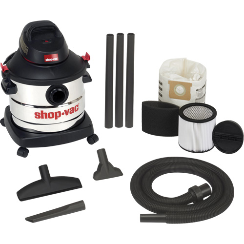 Shop Vacuum, Wet-Dry, 6 HP, 8 US Gal. (30.3 Litres) Helyx Safety & Industrial Supplies