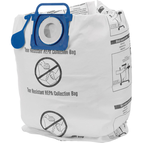 V&eacute;ritables sacs filtrants HEPA r&eacute;sistants aux d&eacute;chirures, 5 - 10 gal. US Helyx Safety & Industrial Supplies