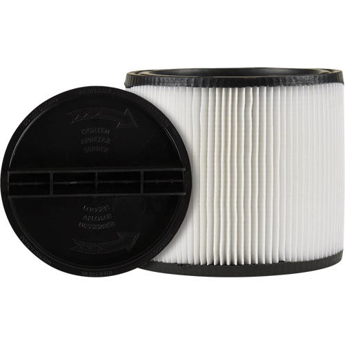 Vacuum Filter, Cartridge, Fits 5 US gal. Helyx Safety & Industrial Supplies