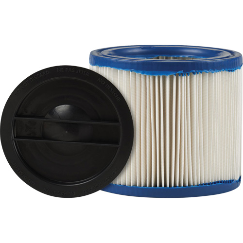 CleanStream&reg; Gore&reg; Small Wet/Dry Vacuum Filter, Cartridge/Hepa, Fits 1 - 6 US gal. Helyx Safety & Industrial Supplies
