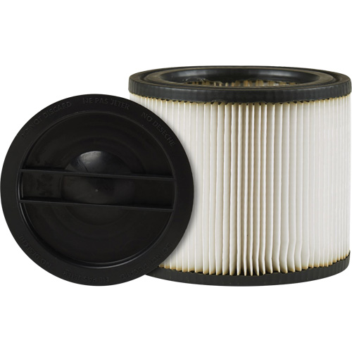 Small Vacuum Filter, Cartridge, Fits 1 - 6 US gal. Helyx Safety & Industrial Supplies
