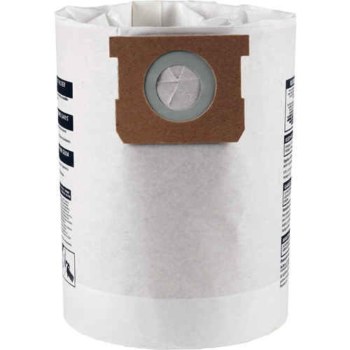 Sacs filtrants pour d&eacute;bris secs jetables de type E, 5 - 8 gal. US Helyx Safety & Industrial Supplies