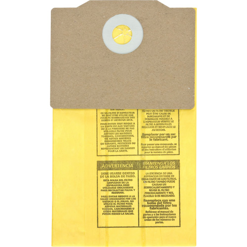 Genuine Back Pack Vacuum Collection Filter Bags, 1.75 US gal. Helyx Safety & Industrial Supplies