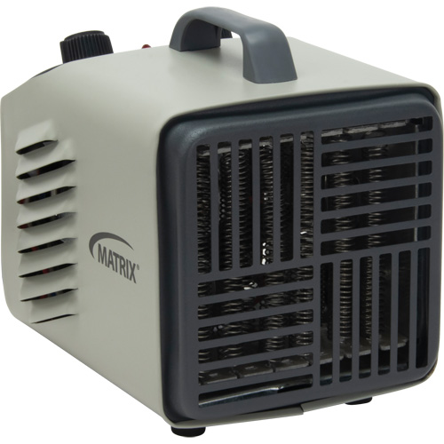 Radiateur portatif m&eacute;tallique datelier avec thermostat, Soufflant, &eacute;lectrique Helyx Safety & Industrial Supplies