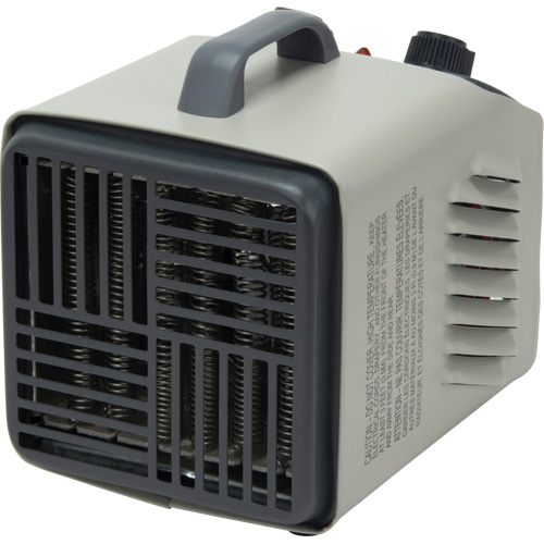 Radiateur portatif m&eacute;tallique datelier avec thermostat, Soufflant, &eacute;lectrique Helyx Safety & Industrial Supplies