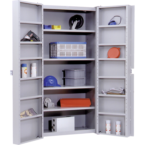 Armoires robustes &agrave; portes creuses, 38" la x 24" p x 72" h, 4 tablettes Helyx Safety & Industrial Supplies