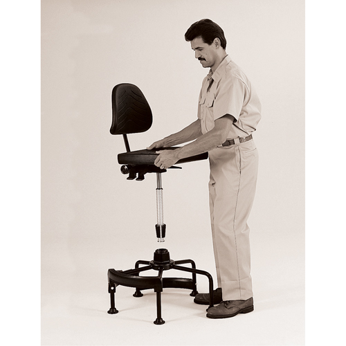 Industrial Stool, Stationary, Adjustable Height, 250 lbs. Capacity Helyx Safety & Industrial Supplies