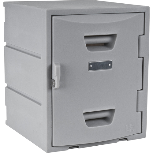 Casier, 15" x 15" x 18", Gris, Assembl&eacute; Helyx Safety & Industrial Supplies