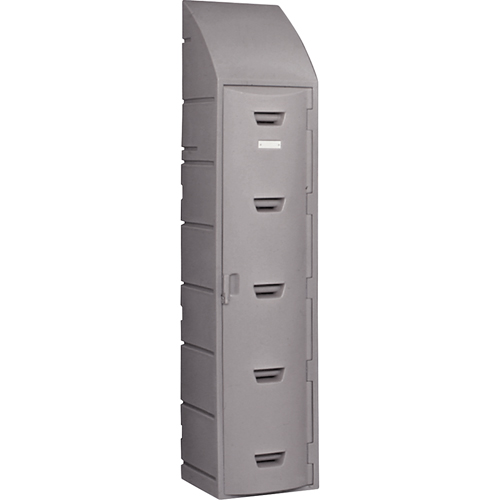 Casier, 15" x 18" x 73", Gris, Assembl&eacute; Helyx Safety & Industrial Supplies