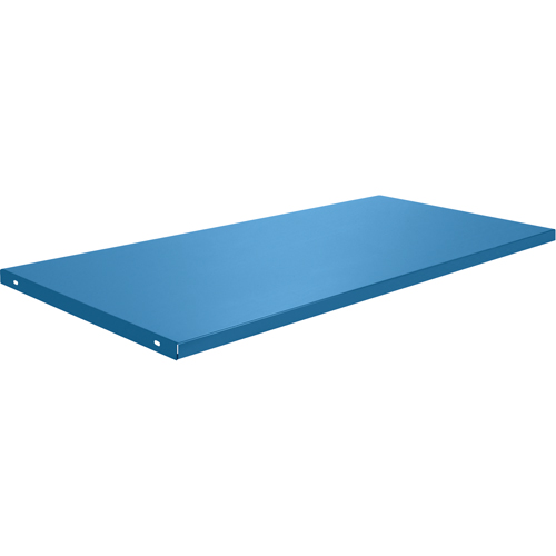 &eacute;tabli avec armoire - Tablettes, 58 3/4" x Capacit&eacute; de 300 lb, Acier, Bleu Helyx Safety & Industrial Supplies