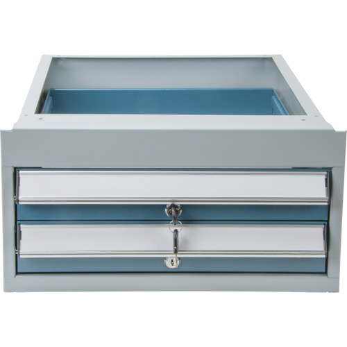 Double-Drawer Workbench, Steel, 18" W x 21" D x 9" H Helyx Safety & Industrial Supplies