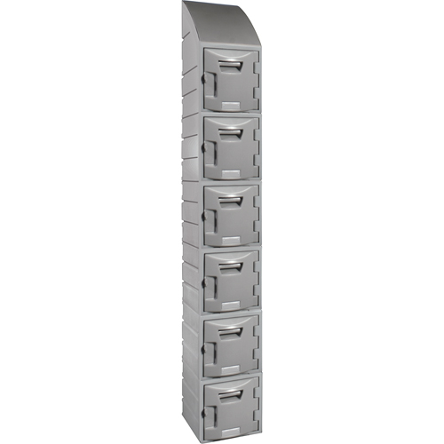 Casier, 12" x 15" x 12", Gris, Assembl&eacute; Helyx Safety & Industrial Supplies