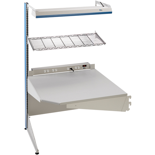 Arlink Preconfigured Workstation, 36" W x 28" D x 84" H, Single Sided Corner Add-On Helyx Safety & Industrial Supplies