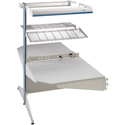 Arlink Preconfigured Workstation, 36" W x 56" D x 84" H, Double Sided Corner Add-On Helyx Safety & Industrial Supplies