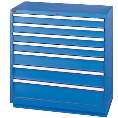 Armoires de rangement avec tiroirs, 7 tiroirs, 40-1/4" la x 22-1/2" p x 41-3/4" h, Bleu brillant Helyx Safety & Industrial Supplies