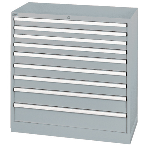 Armoires de rangement avec tiroirs, 9 tiroirs, 40-1/4" la x 22-1/2" p x 41-3/4" h, Gris Helyx Safety & Industrial Supplies