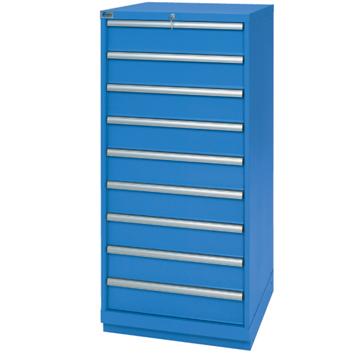 Armoires de rangement avec tiroirs, 9 tiroirs, 28-1/4" la x 28-1/2" p x 59-1/2" h, Bleu brillant Helyx Safety & Industrial Supplies