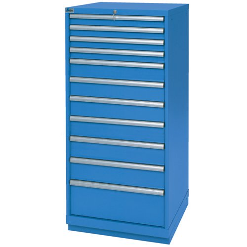 Armoires de rangement avec tiroirs, 11 tiroirs, 28-1/4" la x 28-1/2" p x 59-1/2" h, Bleu brillant Helyx Safety & Industrial Supplies
