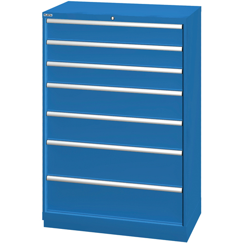 Armoires de rangement avec tiroirs, 7 tiroirs, 40-1/4" la x 22-1/2" p x 59-1/2" h, Bleu brillant Helyx Safety & Industrial Supplies