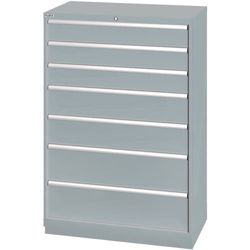 Armoires de rangement avec tiroirs, 7 tiroirs, 40-1/4" la x 22-1/2" p x 59-1/2" h, Gris Helyx Safety & Industrial Supplies