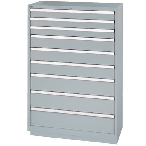Armoires de rangement avec tiroirs, 9 tiroirs, 40-1/4" la x 22-1/2" p x 59-1/2" h, Gris Helyx Safety & Industrial Supplies