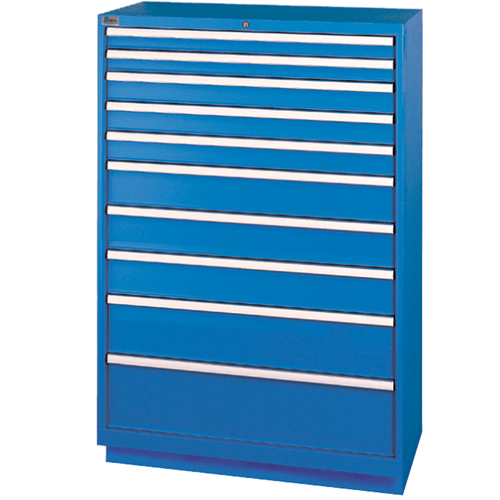Armoires de rangement avec tiroirs, 10 tiroirs, 40-1/4" la x 22-1/2" p x 59-1/2" h, Bleu brillant Helyx Safety & Industrial Supplies