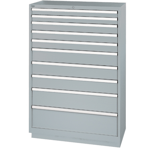 Armoires de rangement avec tiroirs, 10 tiroirs, 40-1/4" la x 22-1/2" p x 59-1/2" h, Gris Helyx Safety & Industrial Supplies