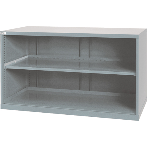 Shelf Cabinets, Steel, 33-1/2" H x 56-1/2" W x 28-1/2" D, Light Grey Helyx Safety & Industrial Supplies