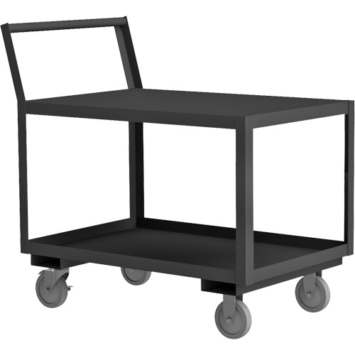 Chariot de service avec surface surbaiss&eacute;e, 2 niveaux, 18-1/4" la x 33" p x 37-1/2" h, 1200 lb Cap Helyx Safety & Industrial Supplies