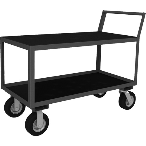 Chariot &agrave; instruments &agrave; profil bas, 2 niveaux, 24-1/4" la x 39" p x 40-15/16" h, 1200 lb Cap Helyx Safety & Industrial Supplies