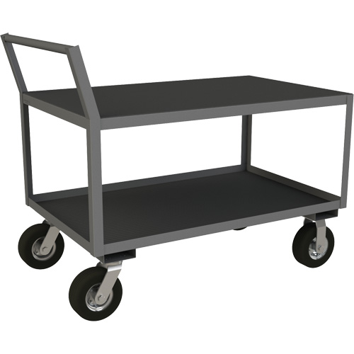 Low Profile Instrument Cart, 2 Tiers, 24-1/4" W x 51" D x 40-15/16" H, 1200 lbs. Cap. Helyx Safety & Industrial Supplies