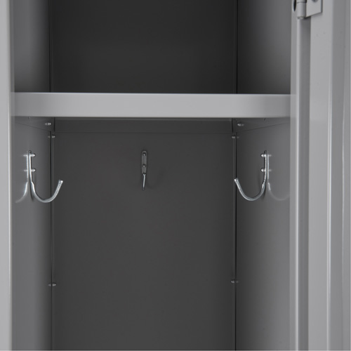 Casiers Clean Line, 3 niveaux, Bloc de 4, 48" x 18" x 82", Acier, Beige, Rivet (assembl&eacute;) Helyx Safety & Industrial Supplies