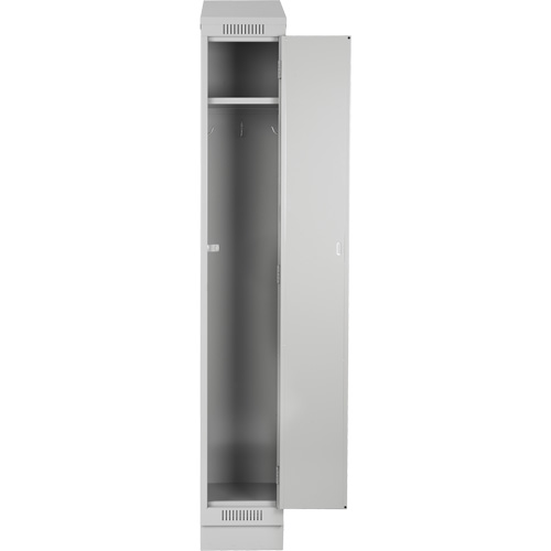 Casiers Clean Line, 3 niveaux, Bloc de 4, 48" x 18" x 76", Acier, Charbon, Rivet (assembl&eacute;) Helyx Safety & Industrial Supplies