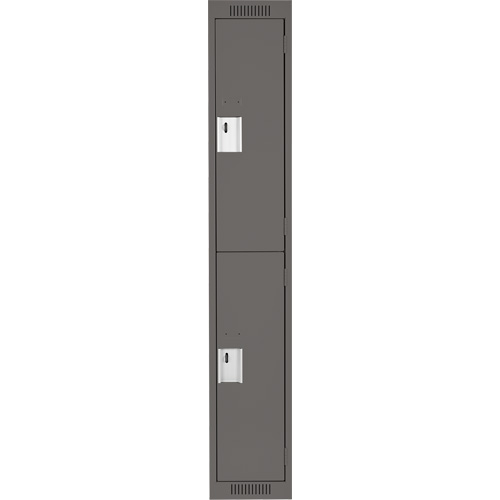 Casiers Clean Line, 2 niveaux, 12" x 18" x 72", Acier, Charbon, Rivet (assembl&eacute;) Helyx Safety & Industrial Supplies