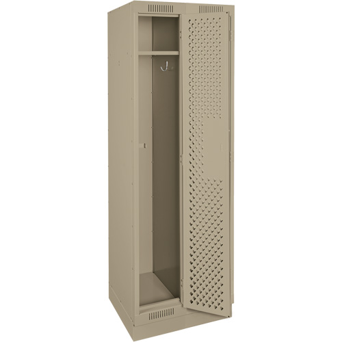 Casiers Clean Line, Bloc de 2, 24" x 15" x 76", Acier, Beige, Rivet (assembl&eacute;), Perfor&eacute; Helyx Safety & Industrial Supplies