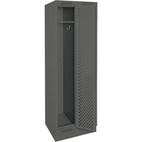 Casiers Clean Line, Bloc de 2, 24" x 15" x 76", Acier, Charbon, Rivet (assembl&eacute;), Perfor&eacute; Helyx Safety & Industrial Supplies