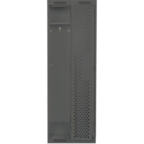 Casiers Clean Line, Bloc de 2, 24" x 15" x 76", Acier, Charbon, Rivet (assembl&eacute;), Perfor&eacute; Helyx Safety & Industrial Supplies