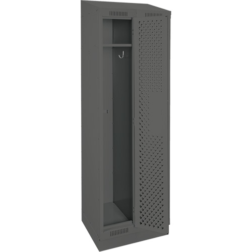 Casiers Clean Line, Bloc de 2, 24" x 18" x 82", Acier, Charbon, Rivet (assembl&eacute;), Perfor&eacute; Helyx Safety & Industrial Supplies