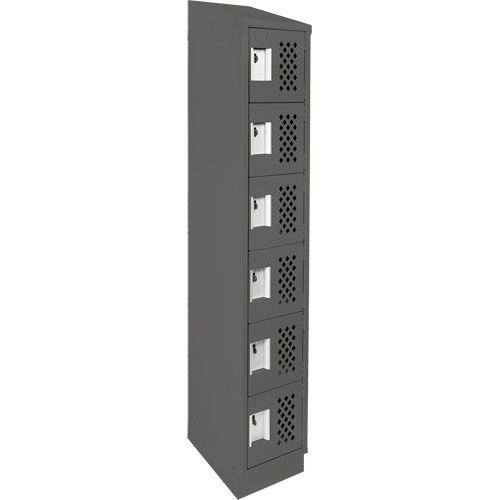 Petit casier perfor&eacute; Clean-Line, 6 niveaux, 15" x 72" x 12", Acier Helyx Safety & Industrial Supplies