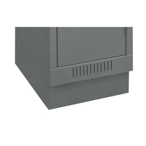 Clean Line Economy Lockers Recessed Base, 4 Banks, 4" H x 48" W x 18" D, Steel Helyx Safety & Industrial Supplies