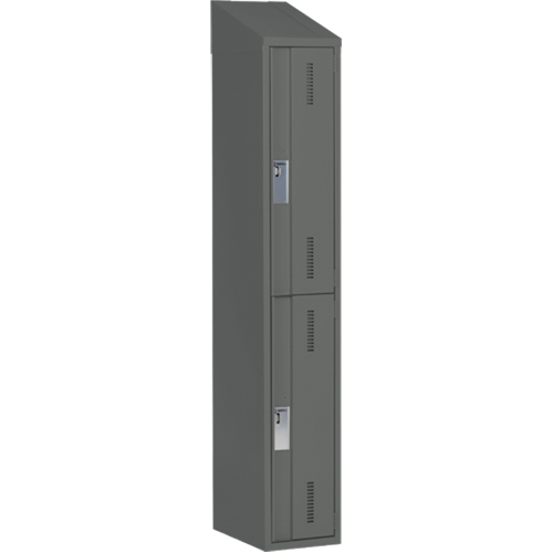 Casiers robustes Concorde, 2 niveaux, 12" x 18" x 78", Acier, Charbon, Soud&eacute; (assembl&eacute;) Helyx Safety & Industrial Supplies