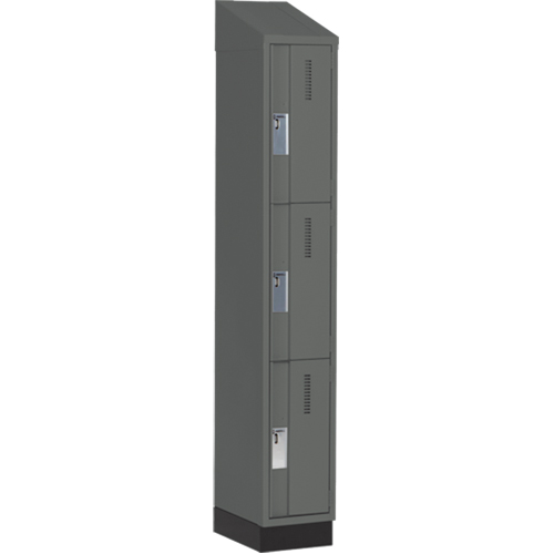 Casiers robustes Concorde, 3 niveaux, 12" x 18" x 82", Acier, Charbon, Soud&eacute; (assembl&eacute;) Helyx Safety & Industrial Supplies
