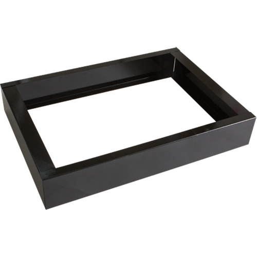 All-Welded Concorde - Heavy-Duty Lockers Recessed Base, 2 Banks, 4" H x 24" W x 17" D, Black, Steel Helyx Safety & Industrial Supplies