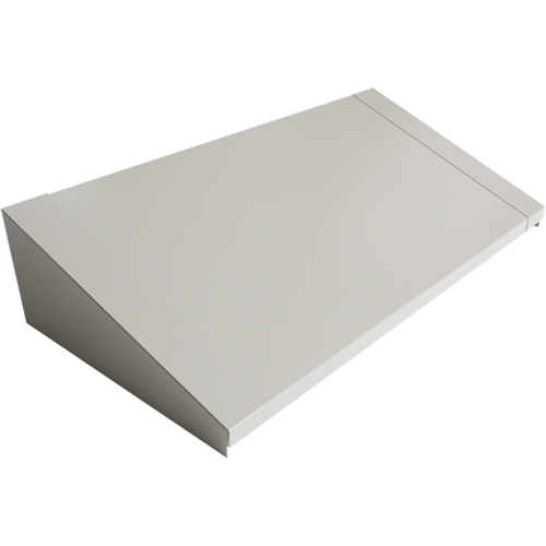 Dessus inclin&eacute; pour casiers robustes enti&egrave;rement soud&eacute; Concorde, Bloc de 3, 18" p x 36" la x 6" ha, Gris, Acier Helyx Safety & Industrial Supplies