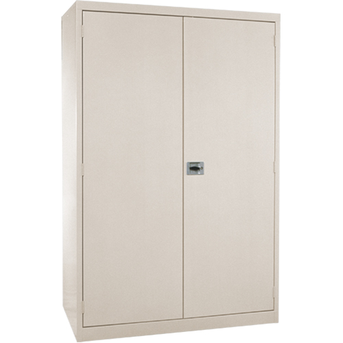 Deep Hi-Boy Storage Cabinet, Steel, 4 Shelves, 72" H x 36" W x 24" D, Beige Helyx Safety & Industrial Supplies