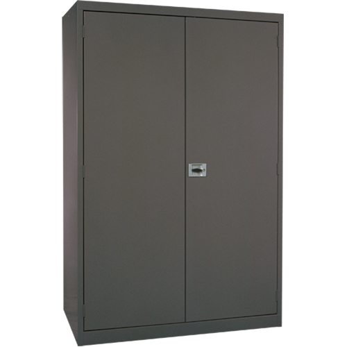 Deep Hi-Boy Storage Cabinet, Steel, 4 Shelves, 72" H x 36" W x 24" D, Charcoal Helyx Safety & Industrial Supplies