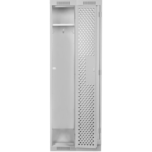 Casiers Clean Line, Bloc de 2, 24" x 12" x 76", Acier, Gris, Rivet (assembl&eacute;), Perfor&eacute; Helyx Safety & Industrial Supplies