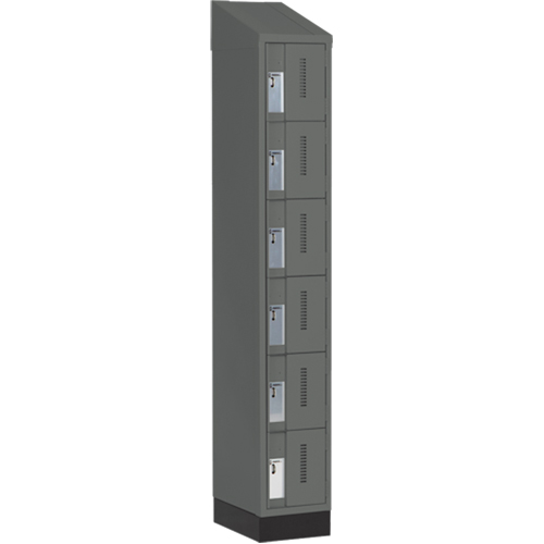 Casiers robustes Concorde, 6 niveaux, 12" x 18" x 82", Acier, Charbon, Soud&eacute; (assembl&eacute;) Helyx Safety & Industrial Supplies